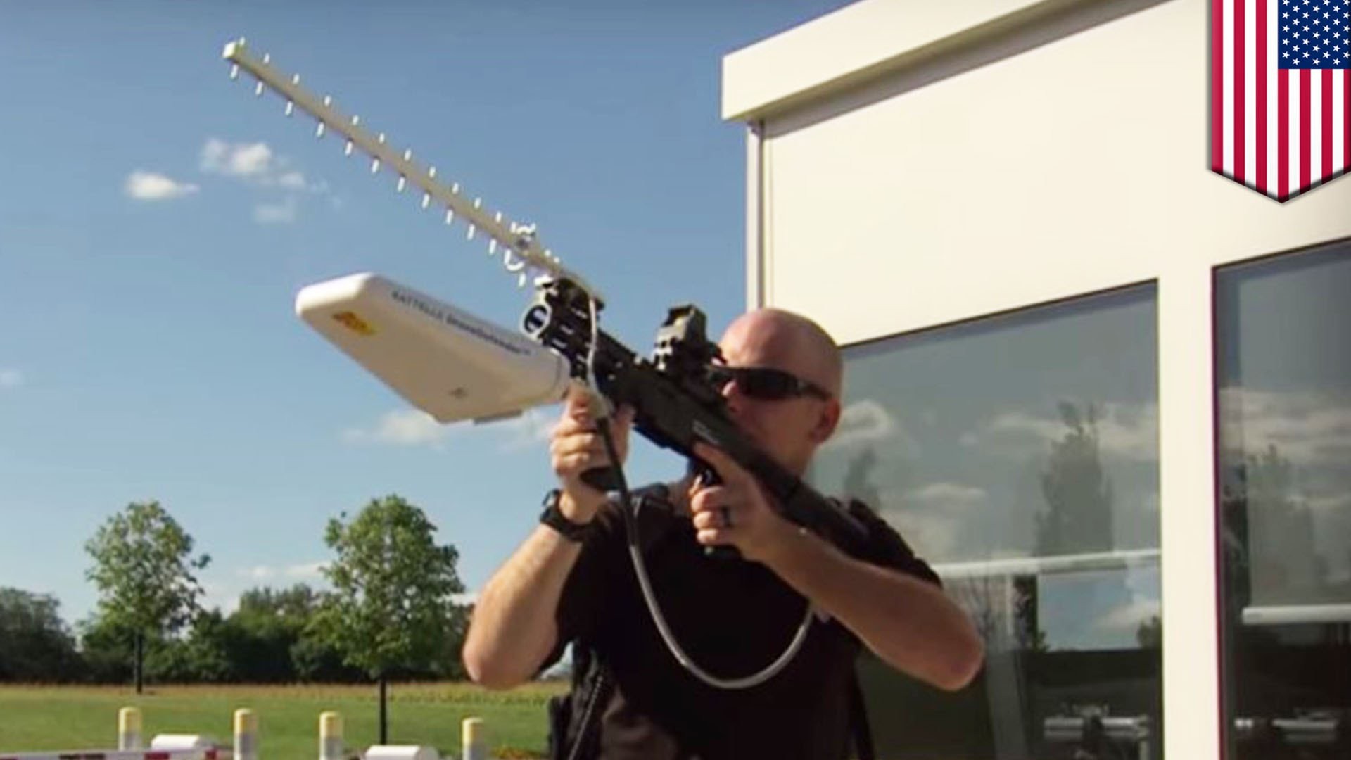 Antidrone rifle lets people shoot drones out of the sky without firing