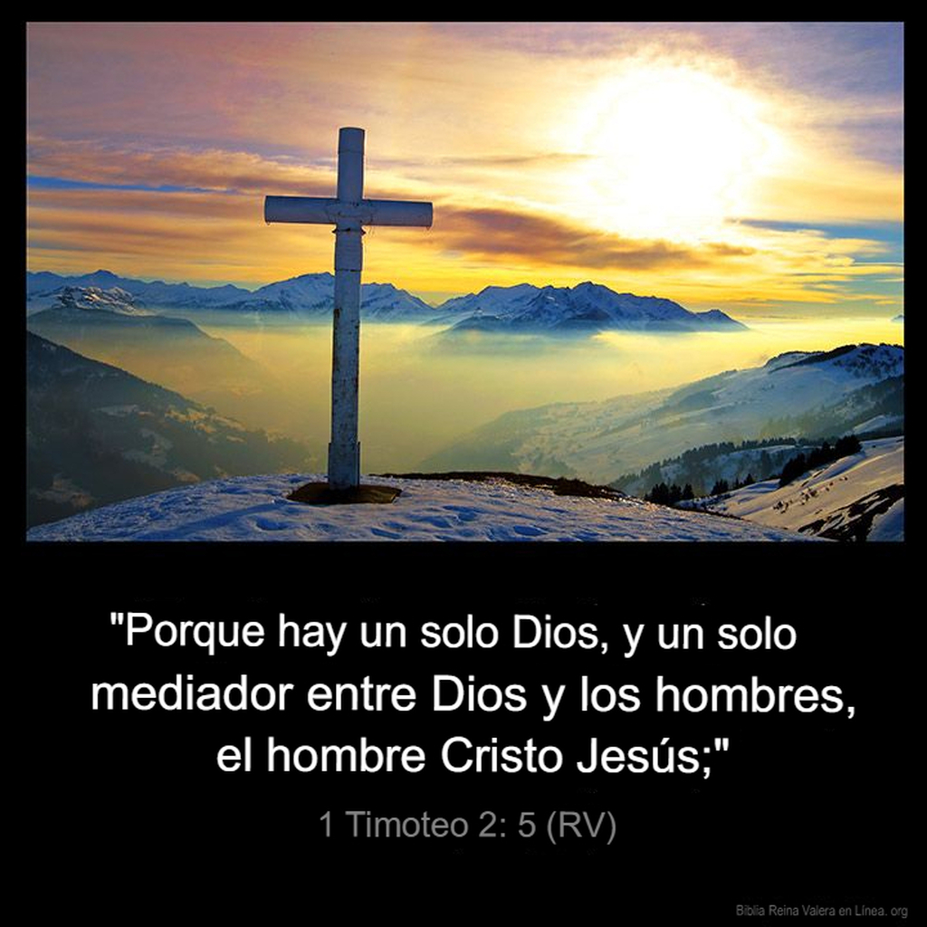AI caption: a cross with the words, peru hay solo dios, y mediterrio enter el hombre christ jesus, religious