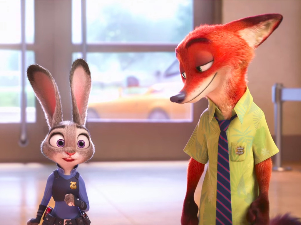 AI caption: a cartoon fox and rabbit standing next to each other, cartoon