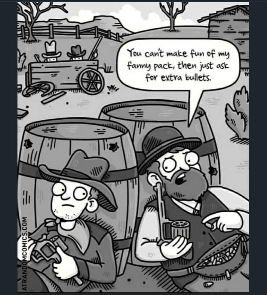 AI caption: a cartoon of two men sitting next to barrels, cartoon