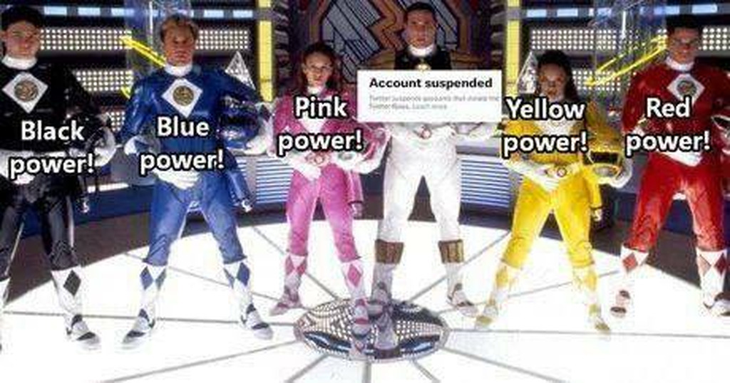AI caption: a group of power rangers standing in a circle, cartoon