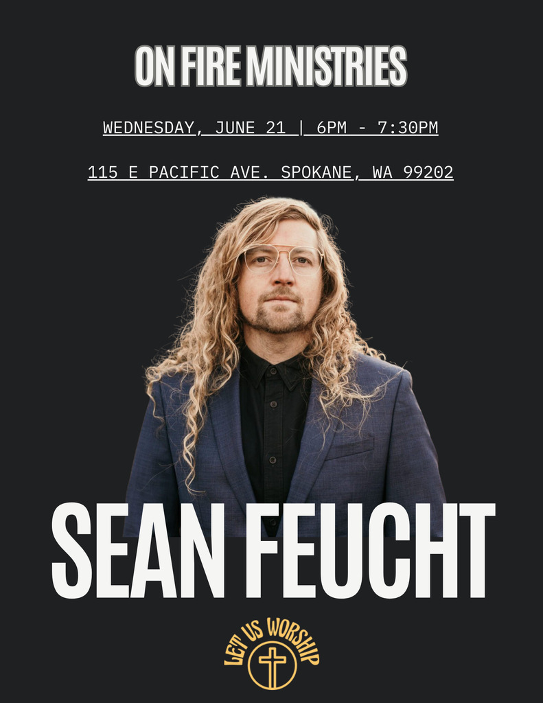 AI caption: on fire ministries - sean feuht, poster