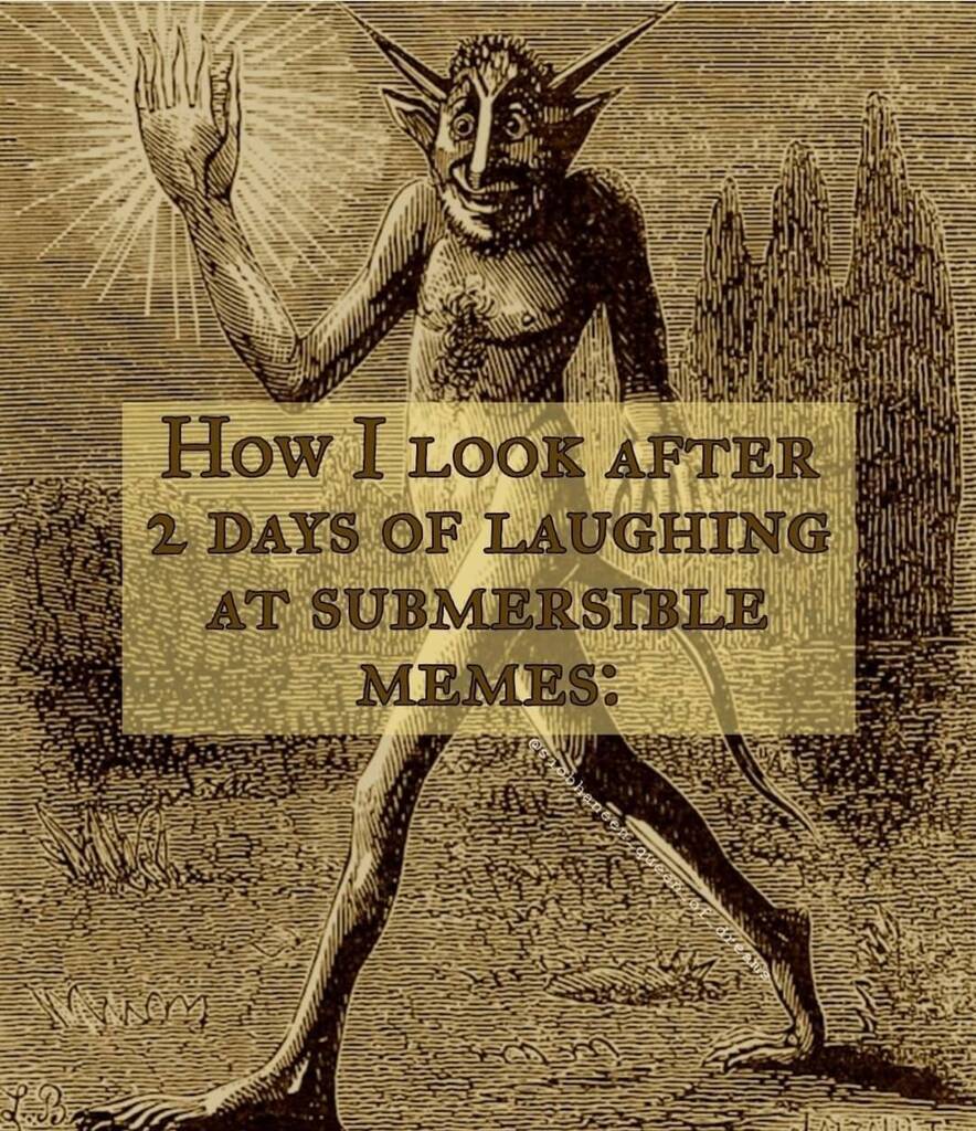 AI caption: how i look after 2 days of laughing at summerville memes, old-fashioned