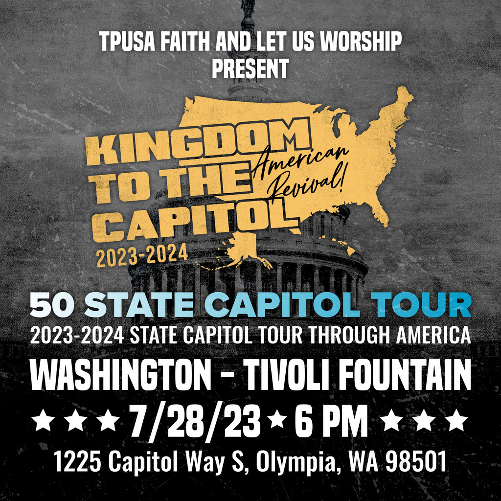 AI caption: a poster for the kingdom to the capitol tour, poster