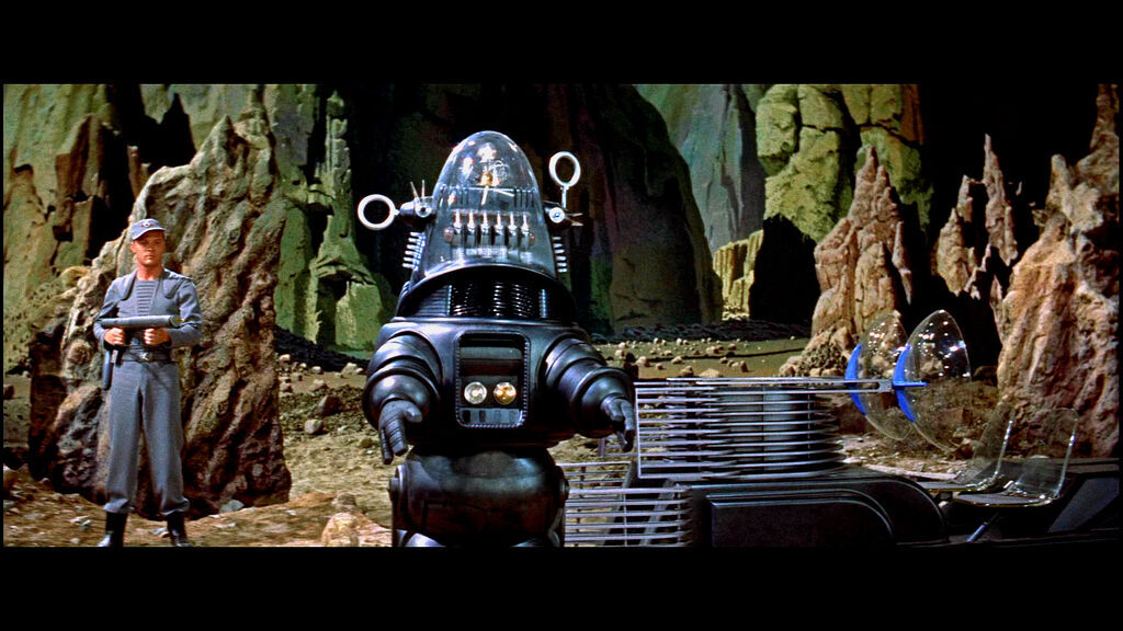 Mett Robby the Robot. By the standards of then he was a breakthrough.